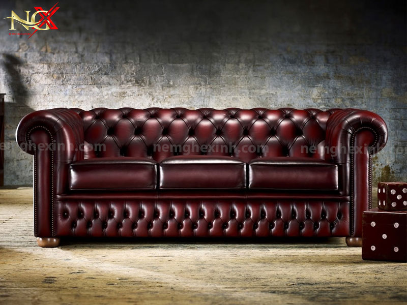 Sofa chesterfield thiết kế cổ điển đẹp mắt