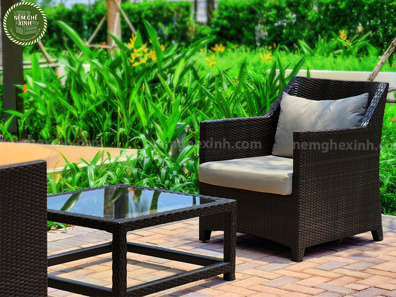 Bộ Sofa ngoài trời đan dây cho Chung Cư Mizuki Park 11