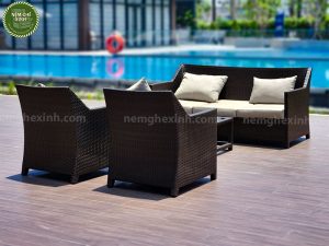 Bộ Sofa ngoài trời đan dây cho Chung Cư Mizuki Park 8