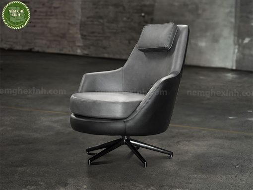 Ghế ARMCHAIR da 2 màu chân xoay AMC016 phối hai màu da đẹp mắt