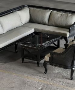 Sofa L trong Set Sofa tân cổ điển SFS01