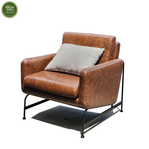 Ghế ArmChair Da Bò Nhập Khẩu AMC018 do Nệm Ghế Xinh sản xuất